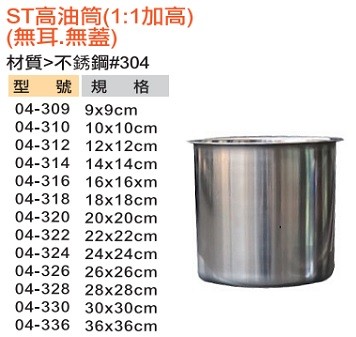 ST油筒(鍋) 1:1加深